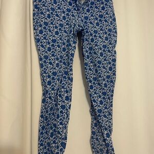 Blue Floral Women's pants